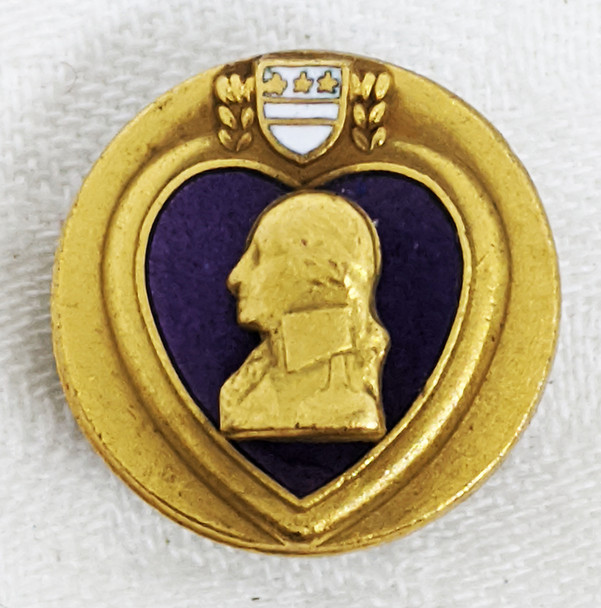 Beautiful & Rare 1930's Purple Heart Recipient's Lapel Pin