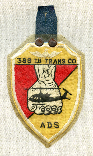Great Vietnam War Army Aviation Pocket Hanger with Quilted in-country Made 388th Transportation Co.