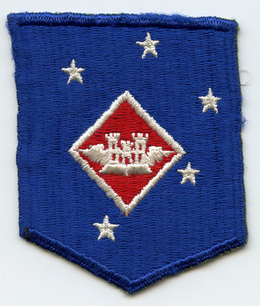 WWII US Marine Amphibious Corps (MAC) Aviation Engineers Shoulder Patch in Nice Condition
