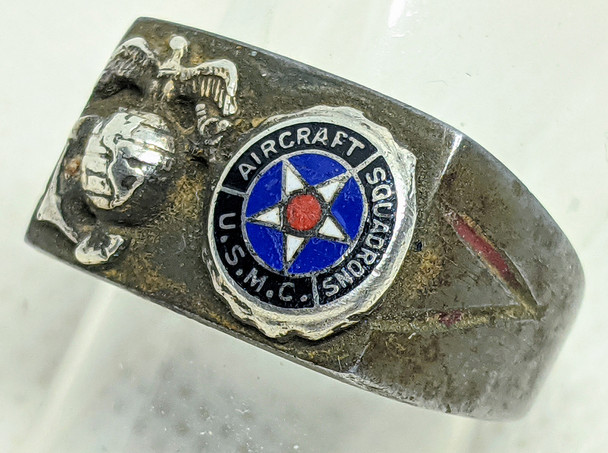 Great WWII USMC Aircraft Squadrons Salty Mechanic Made in Steel & Silver