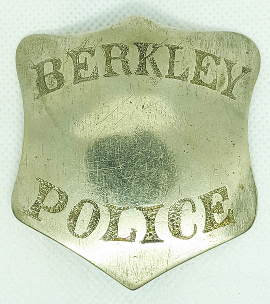 Rare Possibly First Issue Berkley 1870s Berkley MA Police Badge