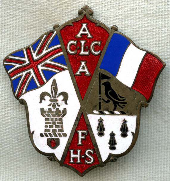 Very Rare Hadfield-Spears Ambulance Unit Badge/Ambulance Chirurgical Lgre de Corps