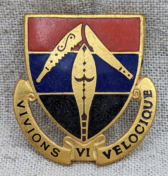 Rare Circa 1953-54 US Army 141st Tank BN German Made DI