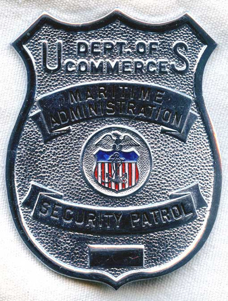 Unnumbered 1930s-WWII US Maritime Administration Security Patrol Badge