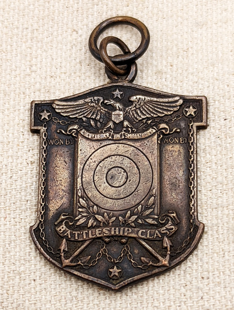 1927-28 USN Small Arms Trophy USS Arizona Commemorative Medal