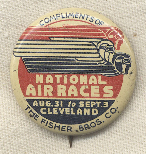 1934 National Air Races at Cleveland, Ohio Souvenir Pin