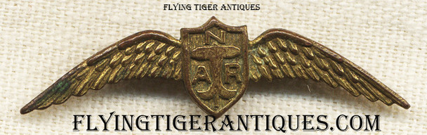 Rare 1920s National Air Races Brass Wing
