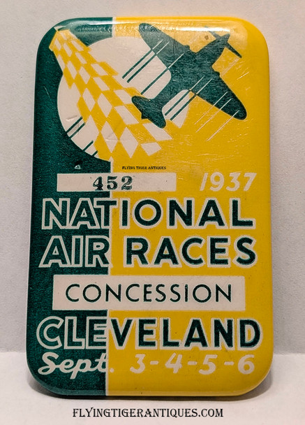 1937 National Air Races Concession Badge
