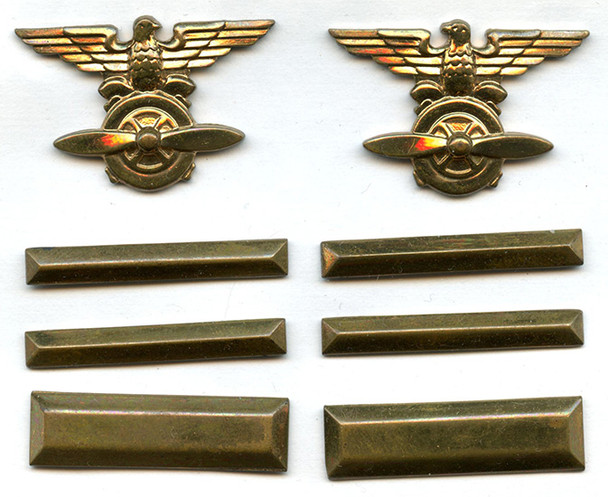 Ext. Rare WWII Chinese Air Force Colonel Rank Set. Made in US by Meyer NO LONGER AVAILABLE