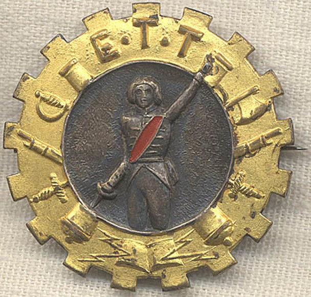 1920s Badge for French Technical School at Tulle/Insigne Pour L'Ecole Technique de Tulle