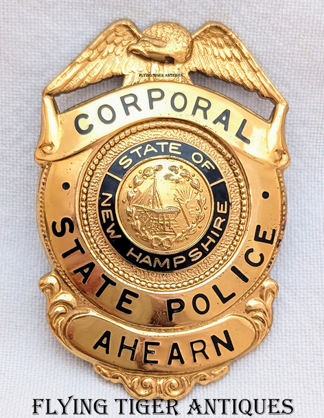 1950s NH Police 3rd Issue Corporal Daniel E. Aheran one of the original 48 Troopers from 1937
