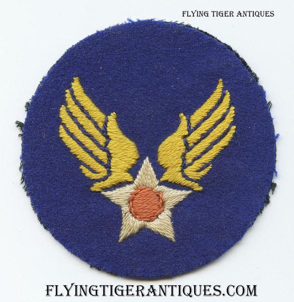 Beautiful Early WWII English Made USAAF Shoulder Patch Duty Worn