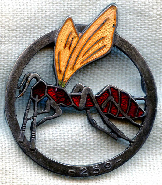 Rare & Beautiful 1920s French Air Force 259th Observer Squadron Badge