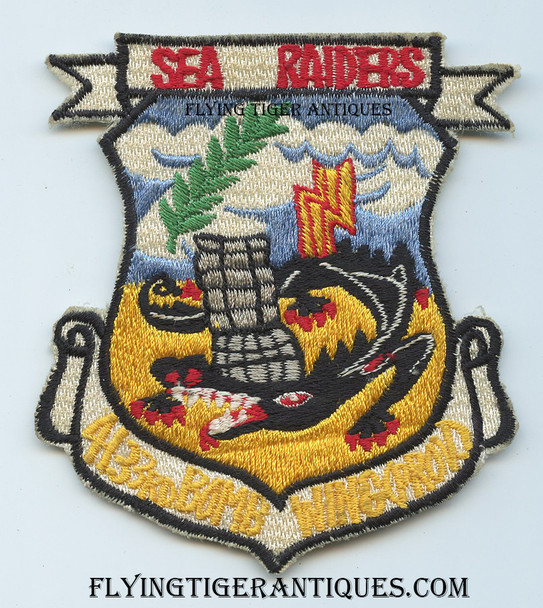 Great Late 1960's Vietnam War USAF 4133rd Bomb Wing (Provisional) aka Sea Raiders Japanese Made Jacket Patch.