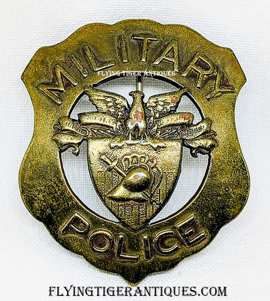 Extremely Rare 1900’s - 1910’s US Military Academy West Point Military Police Badge in Bronze