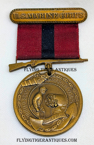 1921 – 1924 USMC US Marine Corps Good Conduct Medal # 76975 to Ros Farris