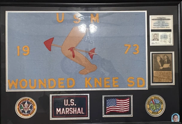 Unique & Extremely Historical Career Archive of Deputy US Marshal John P. Davis, a Member of the USMS Special Operations Group who was Present at the Wounded Knee Occupation  in early 1973