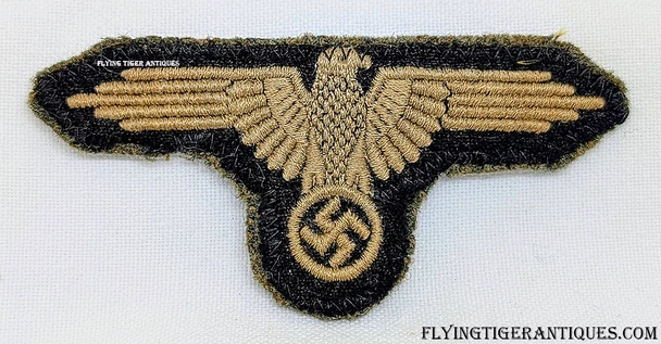 Beautiful Early WWII (Tropical?) SS Enlisted Sleeve Eagle Cut Off Uniform