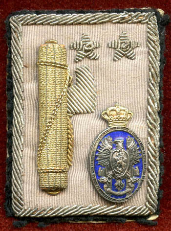 Rare 1940-1943 Partito Nazionale Fascista Provincial VP Country Reserve Officer Breast Badge