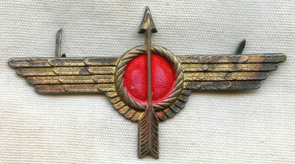 Spanish Civil War Era Spanish Republican Air Force Anti-Aircraft Breast Badge Circa 1936