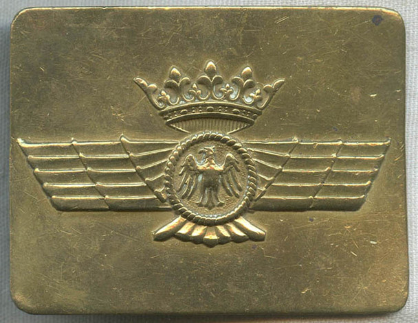 Circa WWII Spanish Air Force EM Belt Buckle