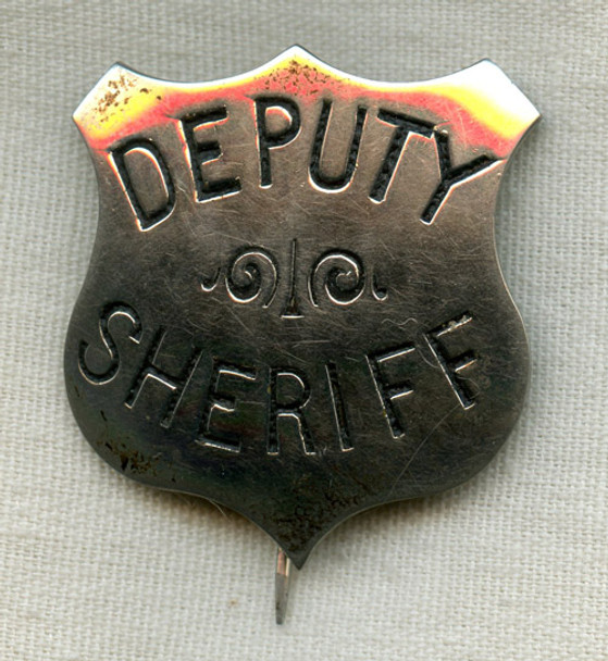 1880s-1890s Small "Stock" Deputy Sheriff Shield Badge