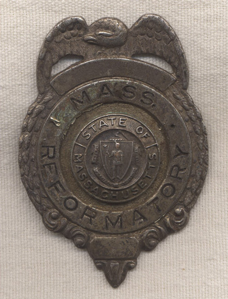 1930s-1940s Massachusetts Reformatory Officer Badge