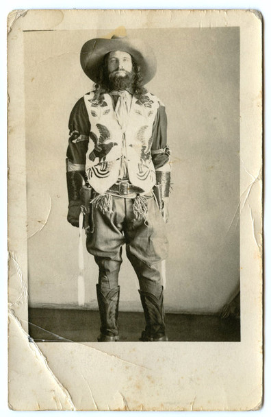 Circa 1905 Real Photo Postcard (RPPC) of Wyoming Pete