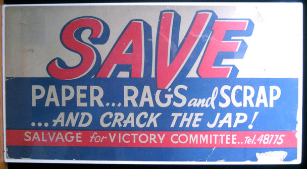 WWII "Crack the Jap" Scrap Drive Poster