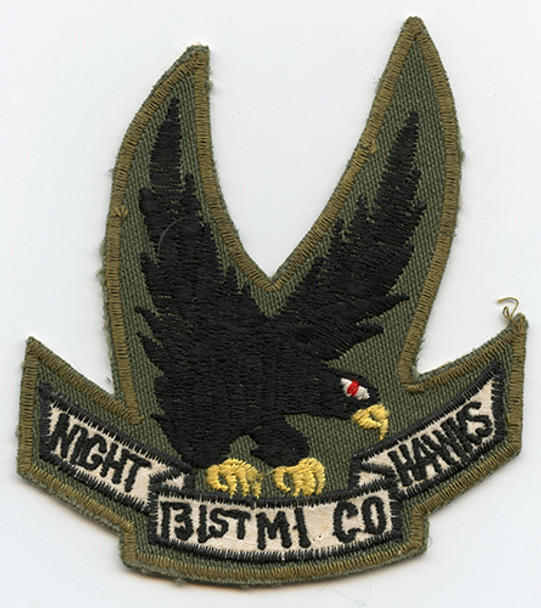 Scarce Ca 1971 US Army ASA 131st Military Intelligence Co Night Hawks Pocket Patch