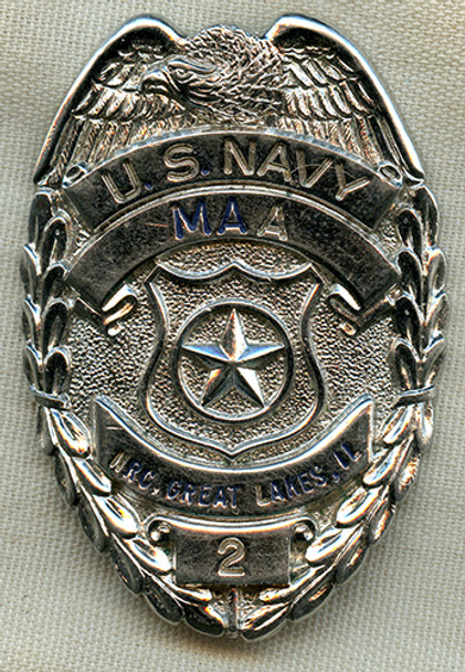 Ca 1960's US Navy Master At Arms from the Naval Reserve Center, Great Lakes, IL