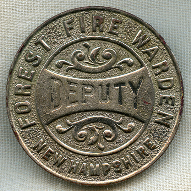 Great Old 1910's-20's NH Deputy Forest Fire Warden Badge