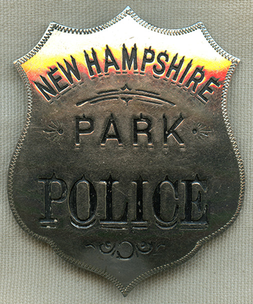 Extremely Rare 1890's New Hampshire State Park Police Badge