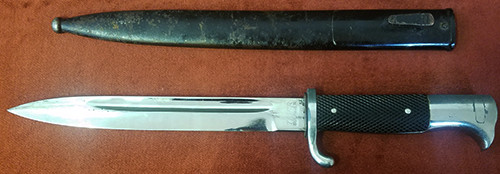 Early WWII German Army (Wehrmacht) K98 Dress Bayonet by Scarce Maker Tiger