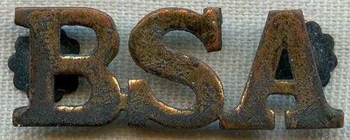 Rare Ca. 1910's Early BSA (Boy Scouts of America) Collar Insignia