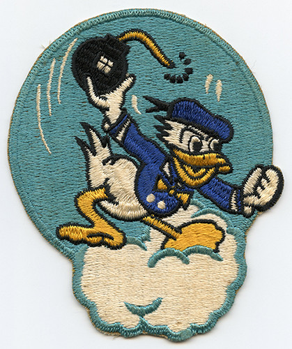 Great 1960's USAF 531st Bomb Sq. Patch with Walt Disney's Donald