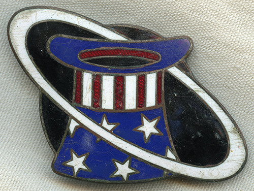 Beautiful Mid-1920's Rickenbacker-Berks Motor Co. Auto Radiator Badge