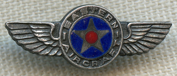Beautiful WWII Eastern Aircraft War Worker Lapel Pin, Division of General Motors