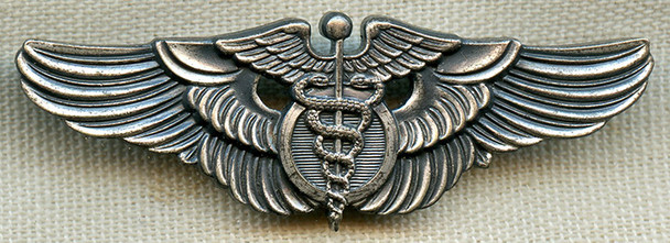 Scarce Late 1940's USAAF/USAF Shirt Size Flight Surgeon Wing, German-Made