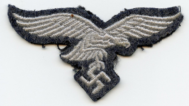 WWII Luftwaffe EM or NCO Cap Eagle Removed from Cap