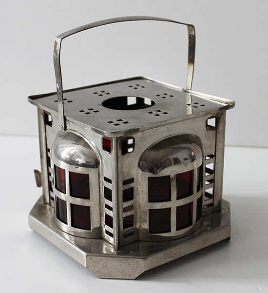 Beautiful 1920's Deco Lantern or Warmer Marked "SVK"