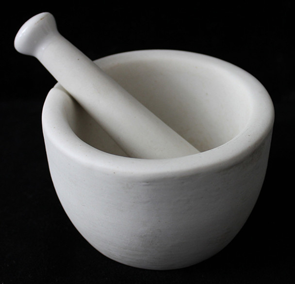 Nice Size, Vintage 1940's Standard Porcelain, Trenton, NJ Mortar & Pestle Size #2