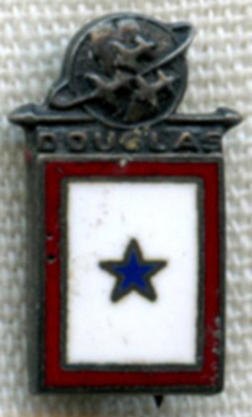 Early WWII Douglas Aircraft "Man-in-Service" Lapel Pin