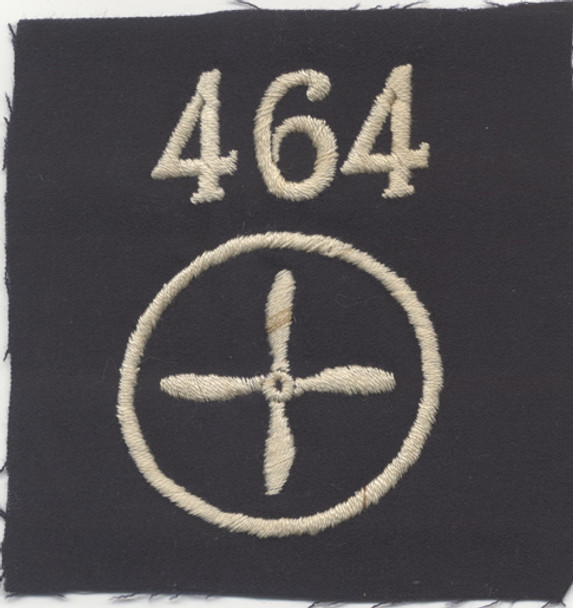Scarce WWI USAS 464th Aero Squadron Sergeant's Shoulder Patch