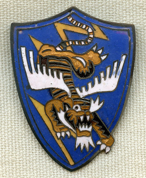 Rare WWII USAAF 23rd Fighter Group DI Type 23-A-5: Smaller in Size w/ Darker Blue Background