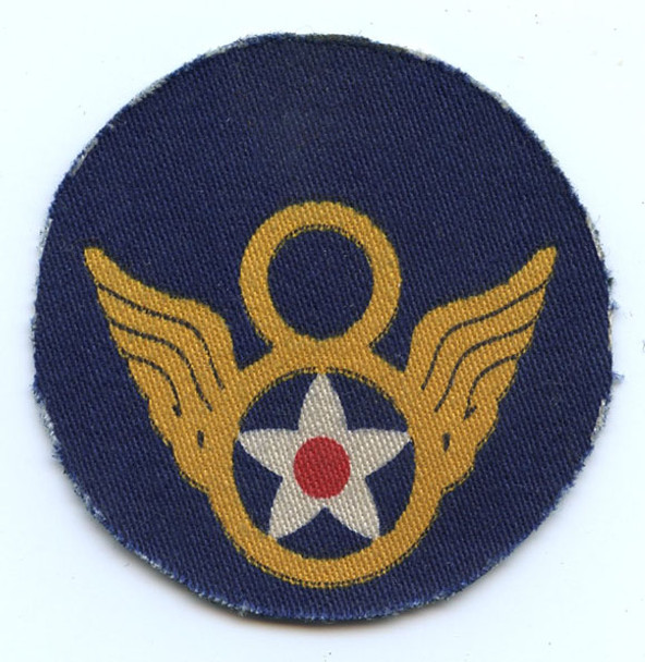 WWII English-Made Printed Early Style US "Clipped Wings" 8th AF Patch