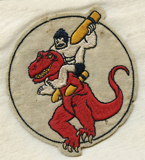 Classic, Rare WWII USAAF 327th B.S., 92nd B.G., 8th AF Alley Oop English-Made Jacket Patch