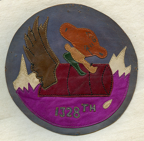 Fabulous WWII USAAF 1328th AAF Base Unit, India China Div. Air Trans Cmnd Indian Made Patch