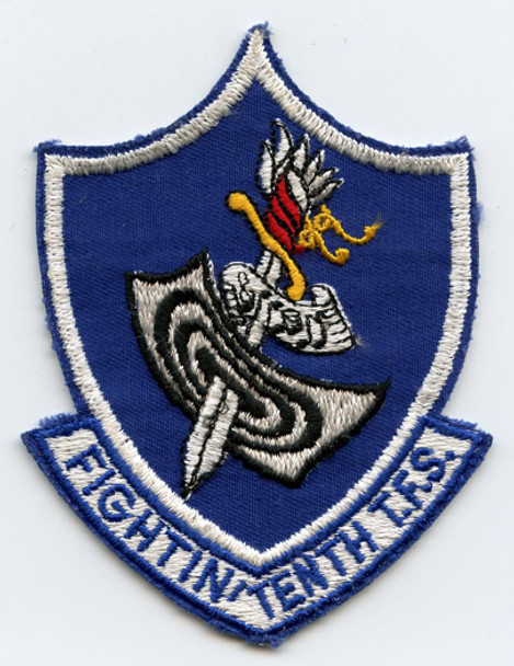 1970s USAF 10th Tactical Fighter Sq. Fightin' Tenth Jacket Patch NATO
