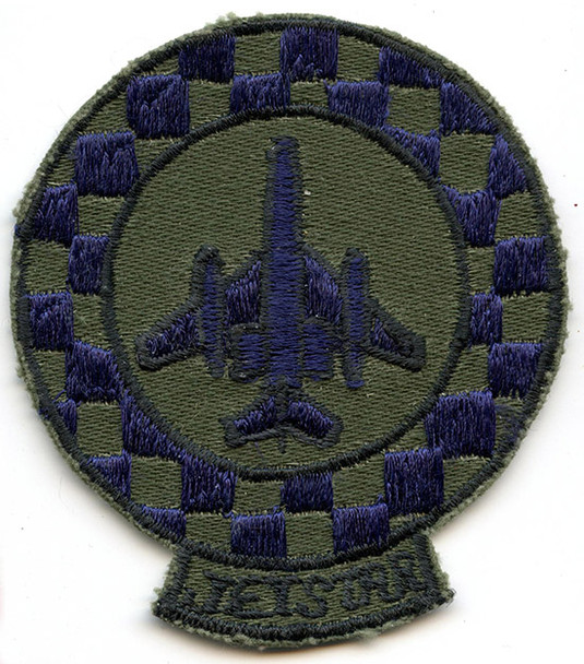 Ca. 1970 Japanese Made USAF C-140A Lockheed Jetstar Transport Jet Subdued Jacket Patch